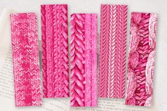 Pink Knitted PNG Bookmark Sublimation Designs Product Image 2