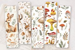 Watercolor Enchanted Woodland PNG Bookmark Sublimation Desig Product Image 2