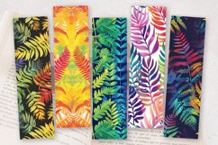 Rainbow Fern PNG Bookmark Sublimation Designs Product Image 2