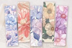 Pastel Blooming Flowers PNG Bookmark Sublimation Designs Product Image 2