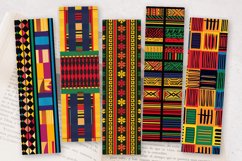 Ornate African Kente Fabric PNG Bookmark Sublimation Design Product Image 2