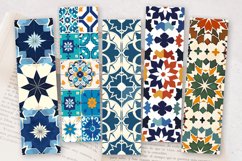Moroccan Tiles PNG Bookmark Sublimation Designs Product Image 2