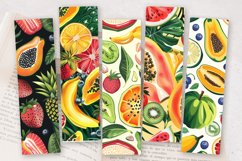 Summer Tropical Fruit PNG Bookmark Sublimation Design Product Image 2