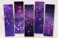 Purple Glitter PNG Bookmark Sublimation Designs Product Image 2