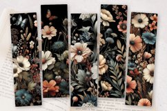 Colorful Florals PNG Bookmark Sublimation Designs Product Image 2