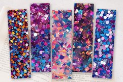Mix Chunky Glitter Sparkle PNG Bookmark Sublimation Des Product Image 2