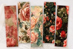 Vintage Oil Paint Roses PNG Bookmark Sublimation Designs Product Image 2