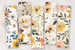 Natural Chic Flowers PNG Bookmark Sublimation Designs Product Image 2