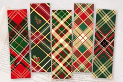 Christmas Plaid PNG Bookmark Sublimation Design Product Image 2