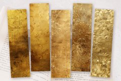 Luxury Antique Gold PNG Bookmark Sublimation Design Product Image 2
