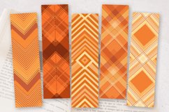 Orange Plaid PNG Bookmark Sublimation Design Product Image 2
