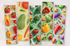 3D Vegetables PNG Bookmark Sublimation Des Product Image 2