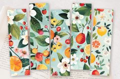 Spring Floral Fruits PNG Bookmark Sublimation Designs Product Image 2