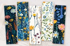 Abstract Meadow Flower PNG Bookmark Sublimation Design Product Image 2