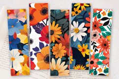 Bold Flowers PNG Bookmark Sublimation Designs Product Image 2