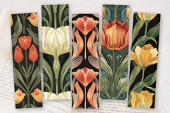 Deco Tulip PNG Bookmark Sublimation Design Product Image 2