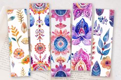 Watercolor Bohemian PNG Bookmark Sublimation Designs Product Image 2