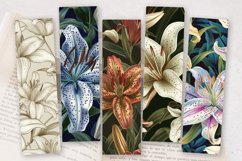 Regal Lily Flowers PNG Bookmark Sublimation Designs Product Image 2