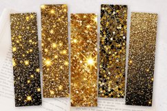 Gold Glitter Texture Sparkling PNG Bookmark Sublimation Desi Product Image 2