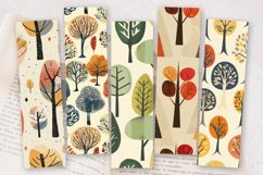 Retro Forest Fabric Tree PNG Bookmark Sublimation Design Product Image 2