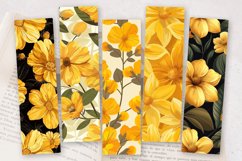 Yellow Flowers PNG Bookmark Sublimation Design Product Image 2