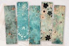 Whimsical Floral PNG Bookmark Sublimation Design Product Image 2