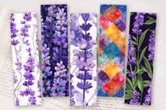 Purple Lavender Flowers PNG Bookmark Sublimation Des Product Image 2