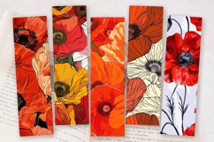 Abstract Poppy PNG Bookmark Sublimation Design Product Image 2