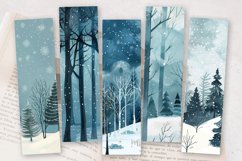 Winter Dreamlike Forest PNG Bookmark Sublimation Designs Product Image 2