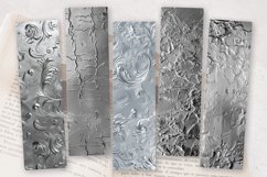 Luxury Silver PNG Bookmark Sublimation Design Product Image 2