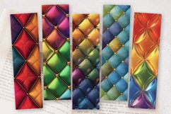 Luxury Rainbow Diamond Tufted PNG Bookmark Sublimation Des Product Image 2