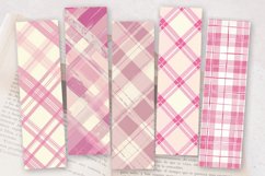 Pink Plaid PNG Bookmark Sublimation Des Product Image 2