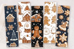 Winter Gingerbread PNG Bookmark Sublimation Designs Product Image 2