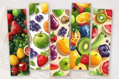 Colorful 3D Fruits PNG Bookmark Sublimation Designs Product Image 2