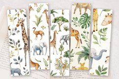 Watercolor Safari PNG Bookmark Sublimation Design Product Image 2