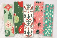 Red and Green Pastel Christmas PNG Bookmark Sublimation Desi Product Image 2