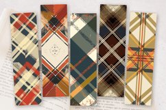 Vintage Plaid PNG Bookmark Sublimation Designs Product Image 2