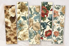 Vintage Retro Floral PNG Bookmark Sublimation Designs Product Image 2