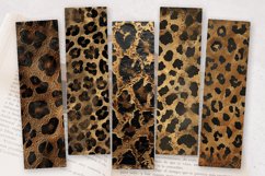 Bronze Leopard PNG Bookmark Sublimation Design Product Image 2