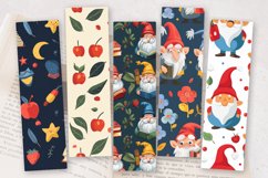 Gnome Back to School PNG Bookmark Sublimation Designs Product Image 2