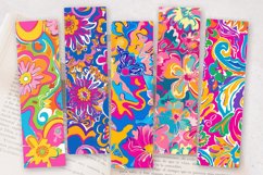 Groovy Lilly Pulitzer Hippie PNG Bookmark Sublimation Design Product Image 2
