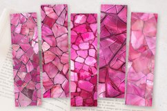 Pink Stained Glass PNG Bookmark Sublimation Design Product Image 2