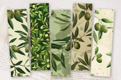 Green Olives Garden PNG Bookmark Sublimation Designs Product Image 2