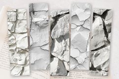 White Stone PNG Bookmark Sublimation Design Product Image 2