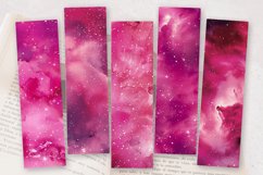 Hot Pink Galaxy PNG Bookmark Sublimation Designs Product Image 2