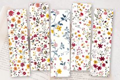 Micro floral PNG Bookmark Sublimation Designs Product Image 2