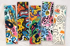 Cute Abstract Doodle PNG Bookmark Sublimation Designs Product Image 2