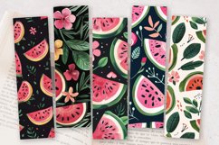 Floral Watermelon PNG Bookmark Sublimation Designs Product Image 2