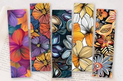 Abstract Flowers PNG Bookmark Sublimation Design Product Image 2