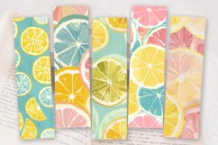 Pastel Lemon Slices PNG Bookmark Sublimation Designs Product Image 2